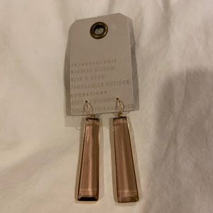 Anthropologie Glass dangle earrings